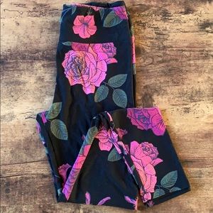 Floral Lularoe OS leggings